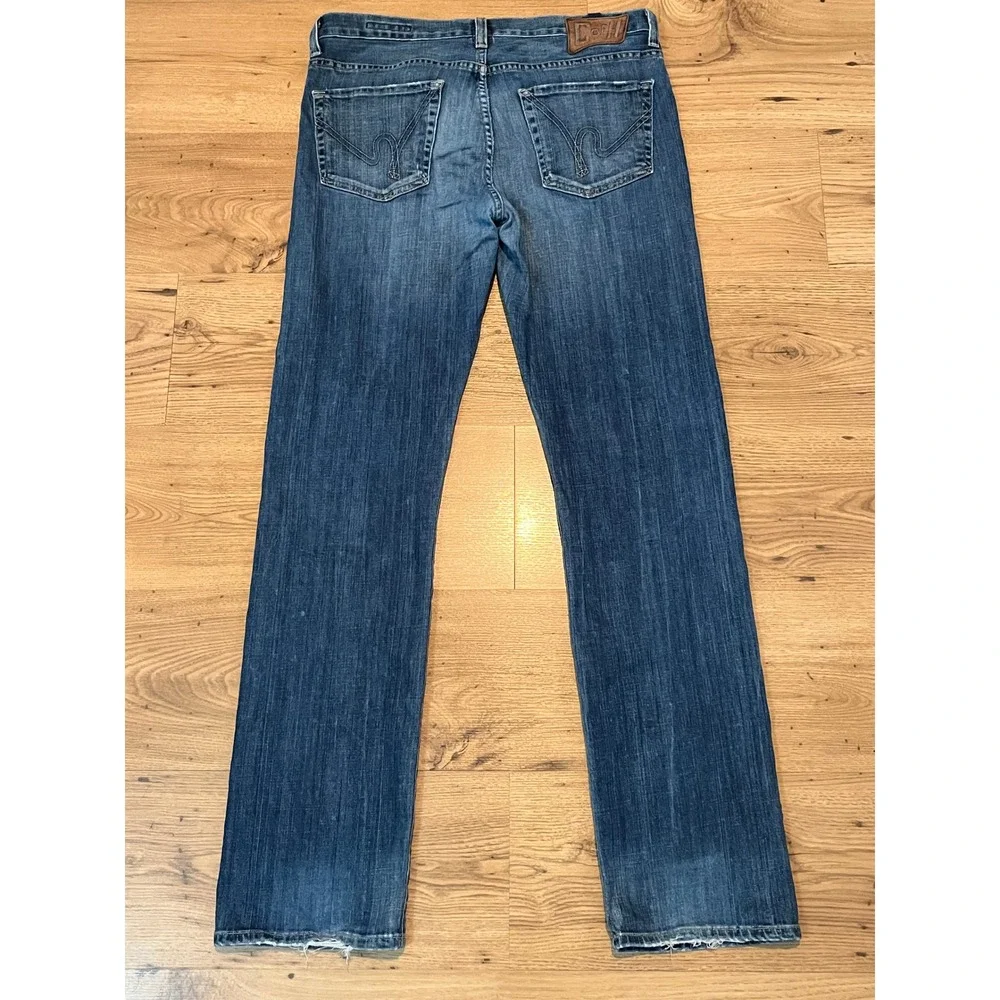 Citizens of Humanity Sid Straight Leg Jeans Medium Wash Blue Denim Size 33